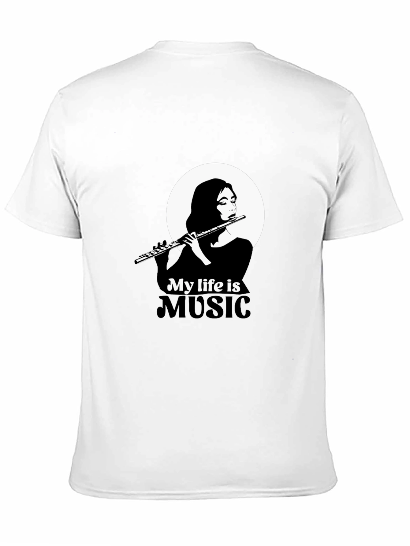 My Life is Music Black Graphic Tee