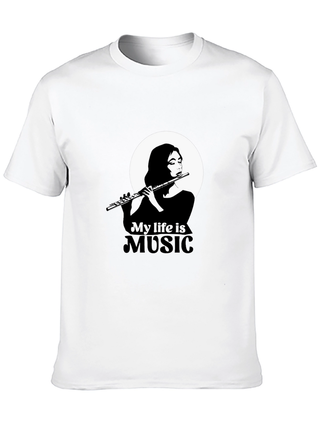 My Life is Music Black Graphic Tee