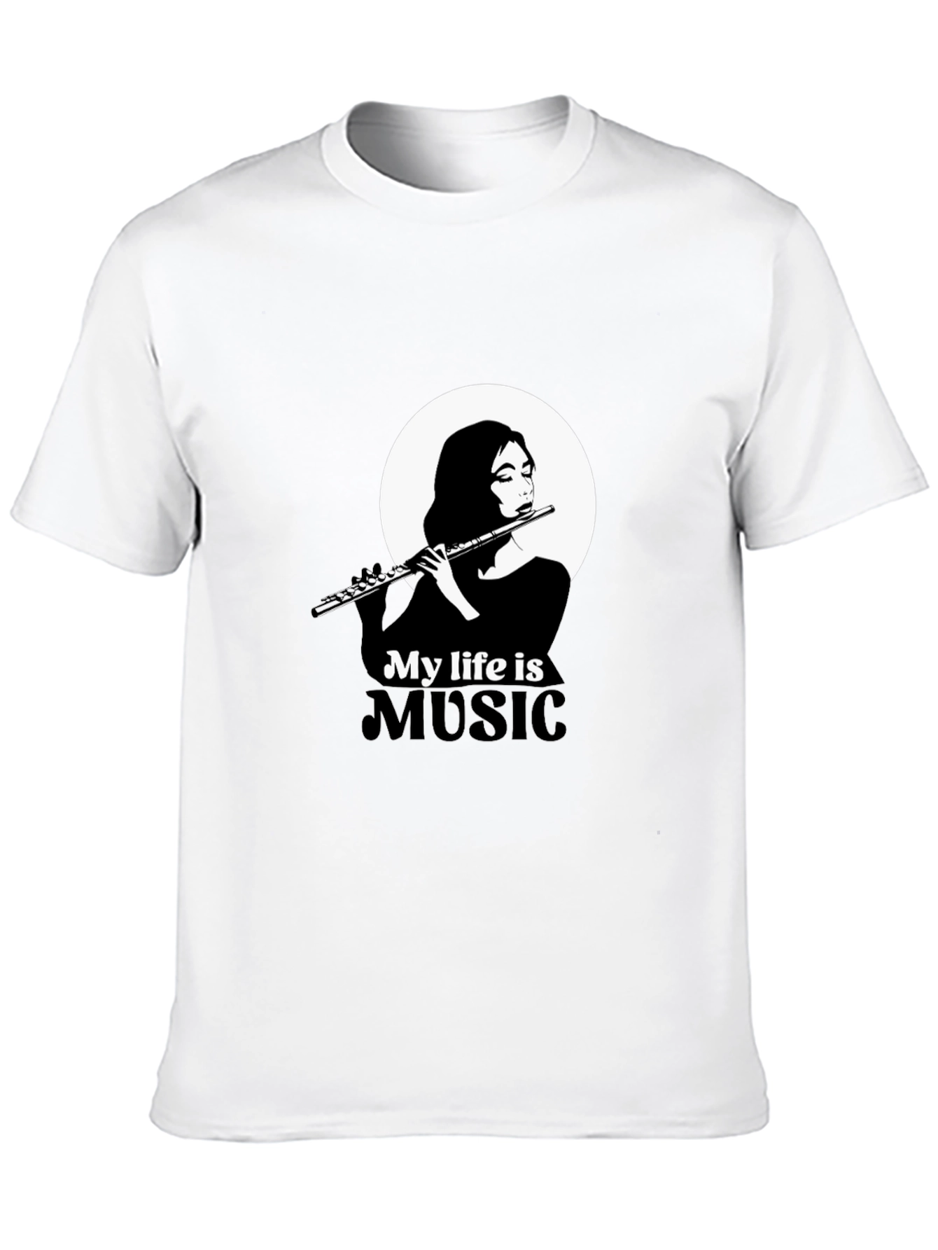 My Life is Music Black Graphic Tee