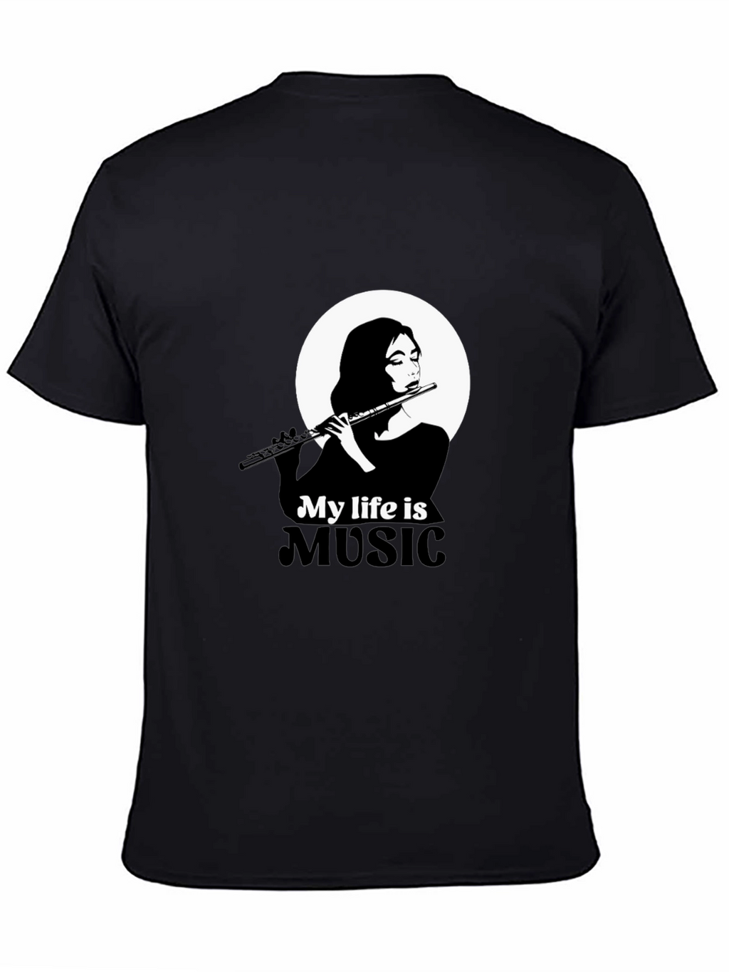 My Life is Music Black Graphic Tee