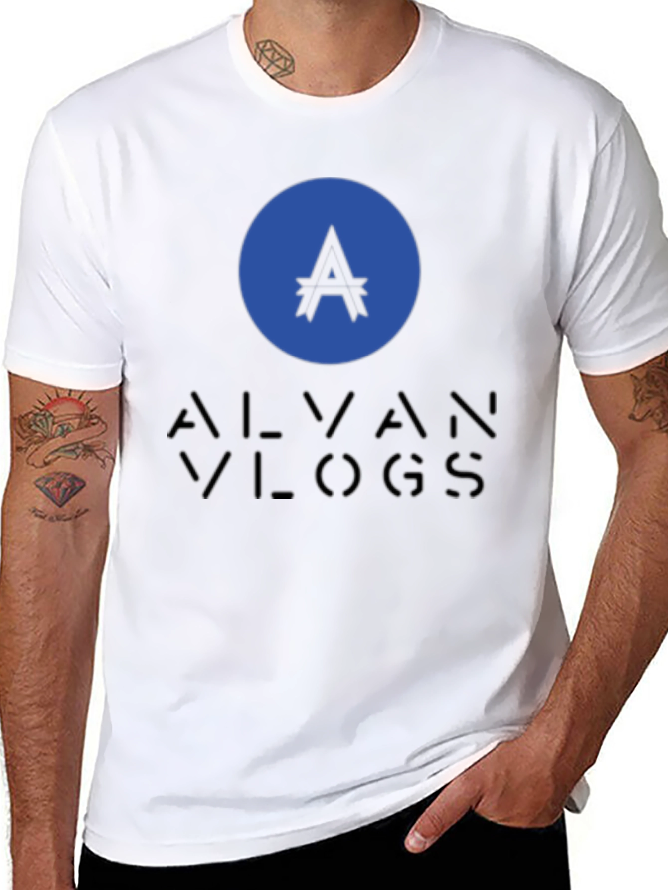 Alvan Vlogs Black T-Shirt