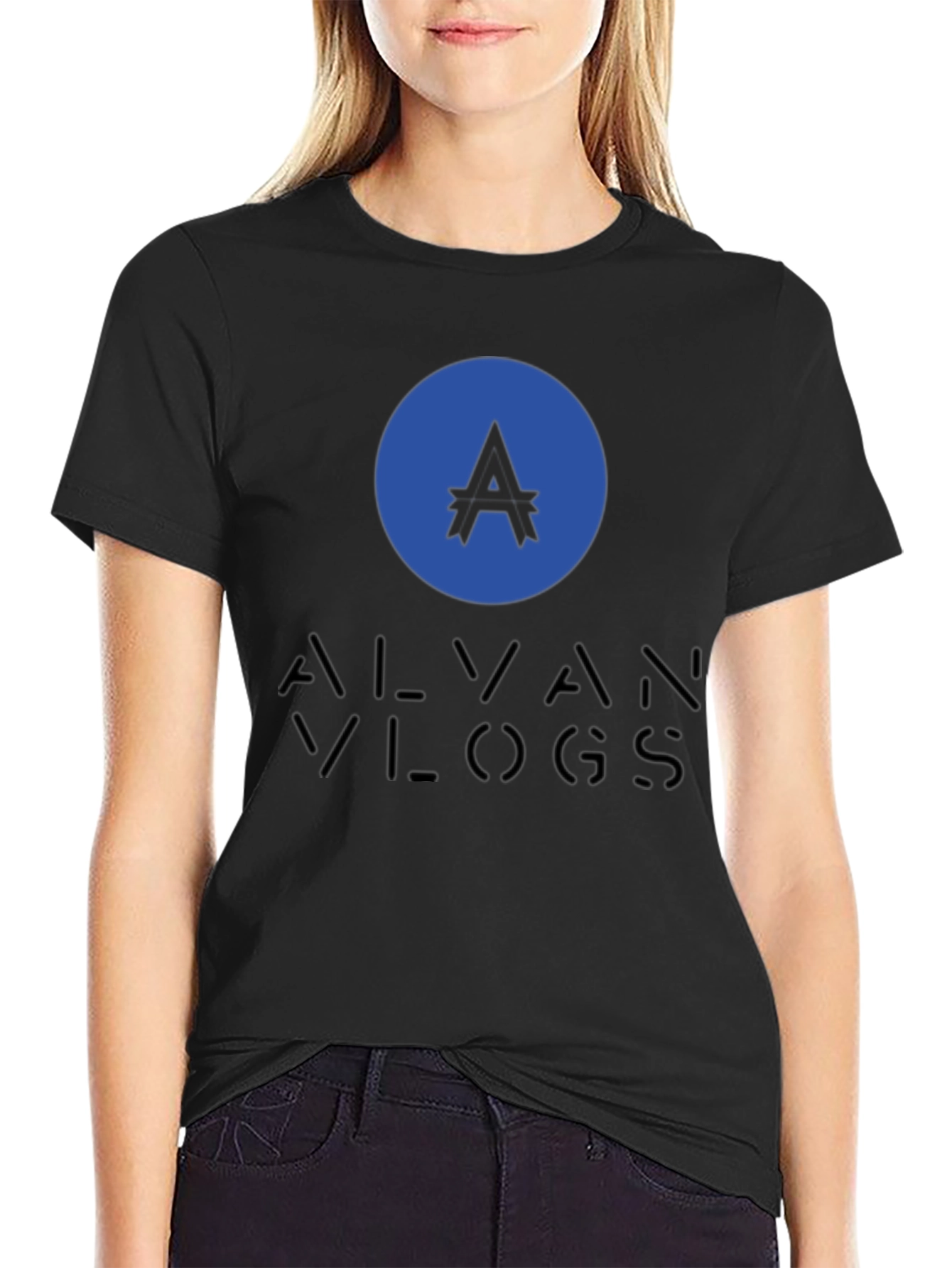 Alvan Vlogs Black T-Shirt