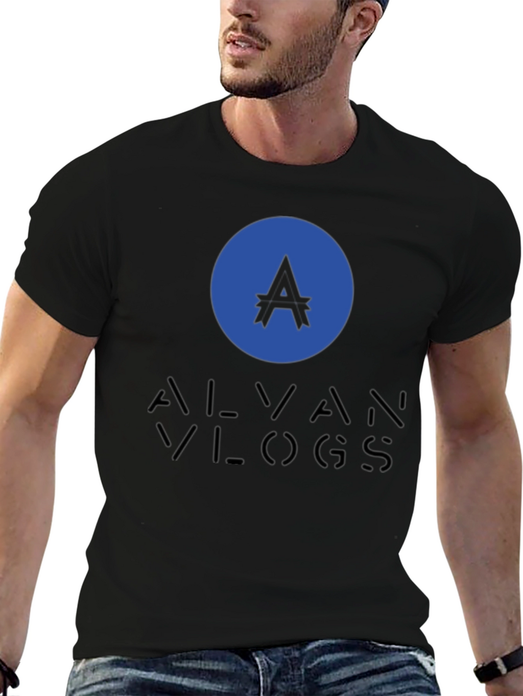 Alvan Vlogs Black T-Shirt