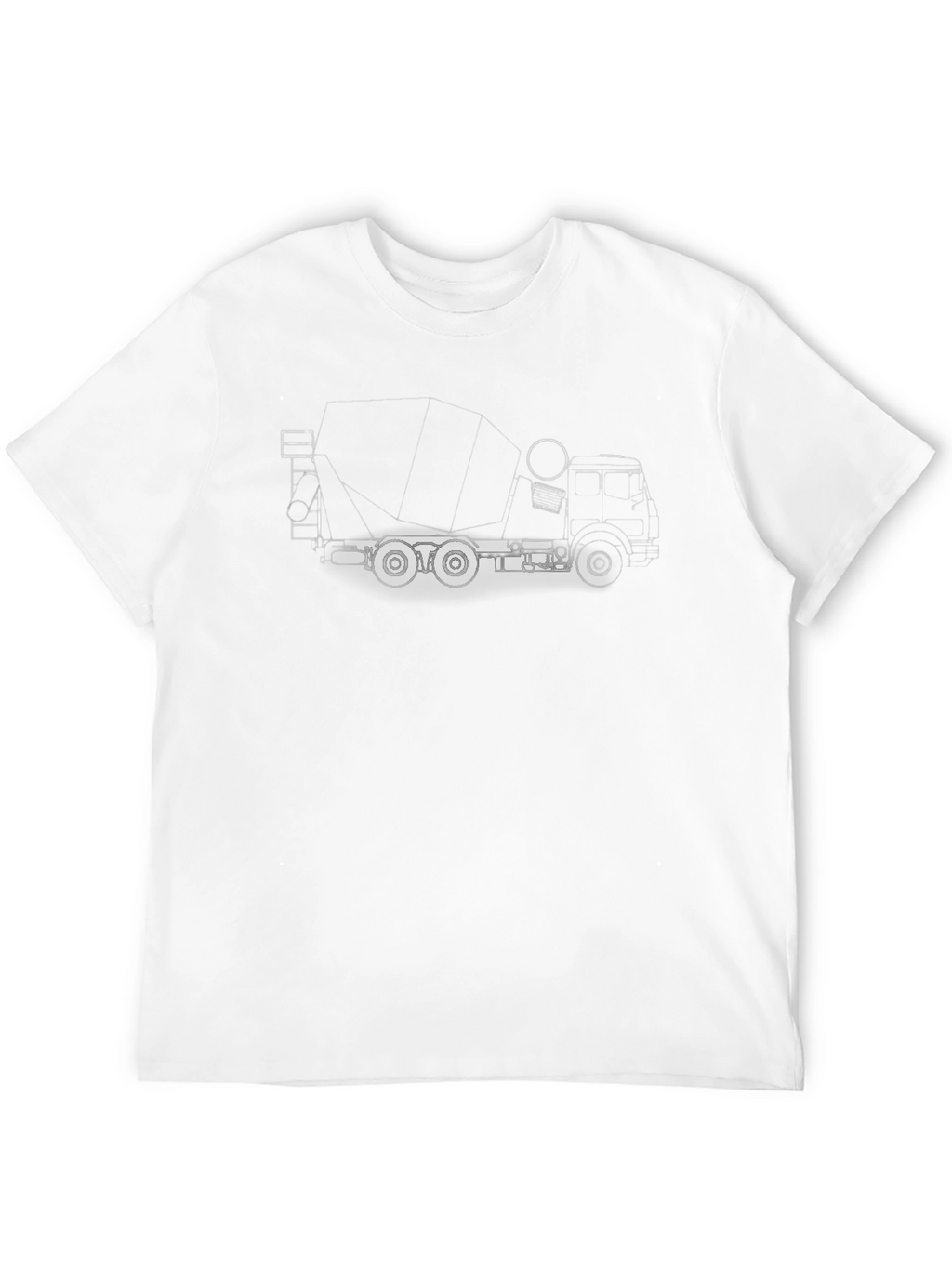 Black Cement Mixer Truck T-Shirt