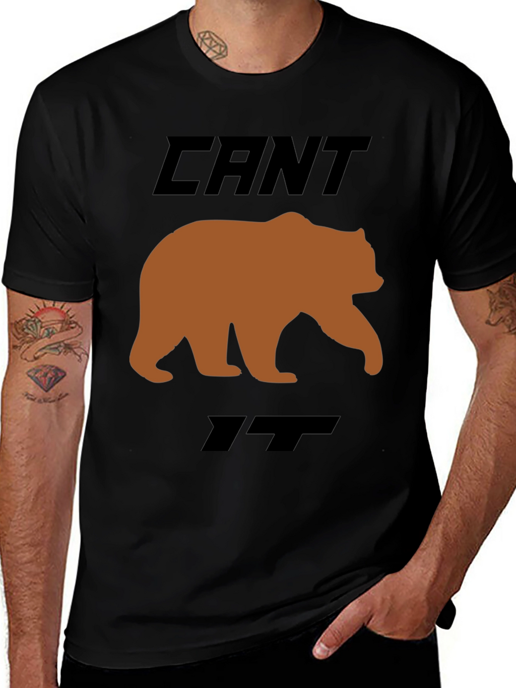Cant Bear It Funny Graphic T-Shirt