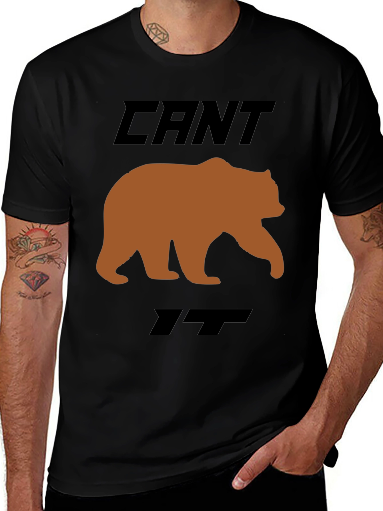 Cant Bear It Funny Graphic T-Shirt