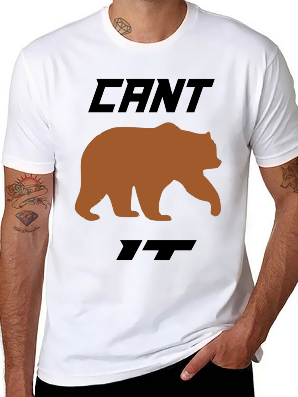 Cant Bear It Funny Graphic T-Shirt