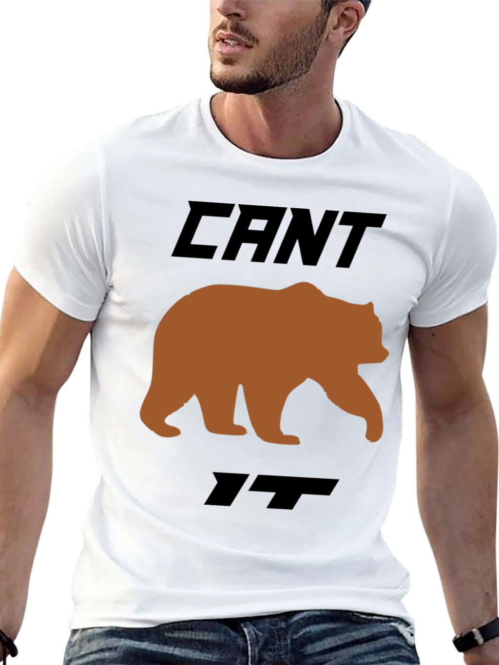 Cant Bear It Funny Graphic T-Shirt