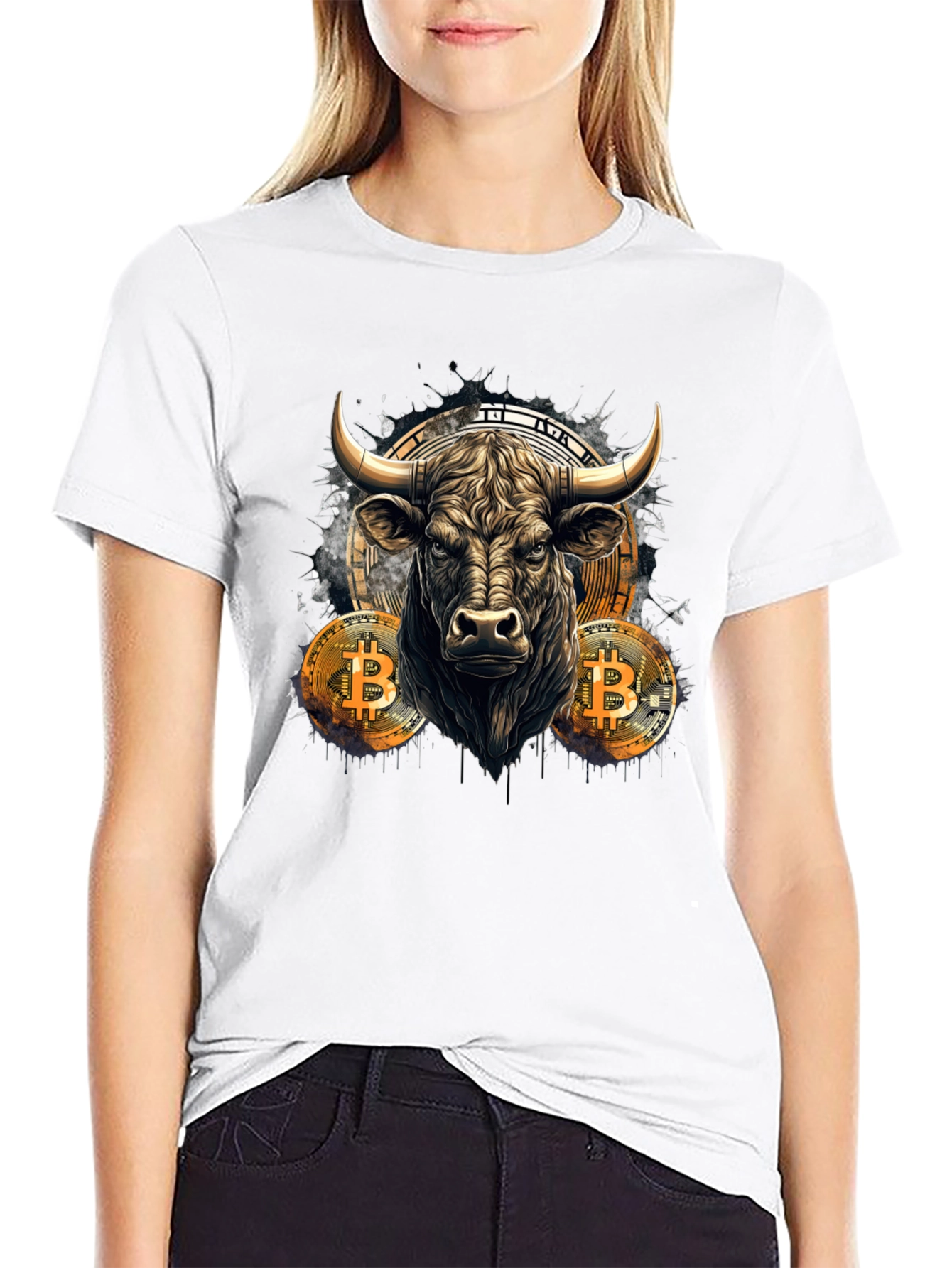 Bitcoin Bull T-Shirt - Crypto Currency Trader Tee