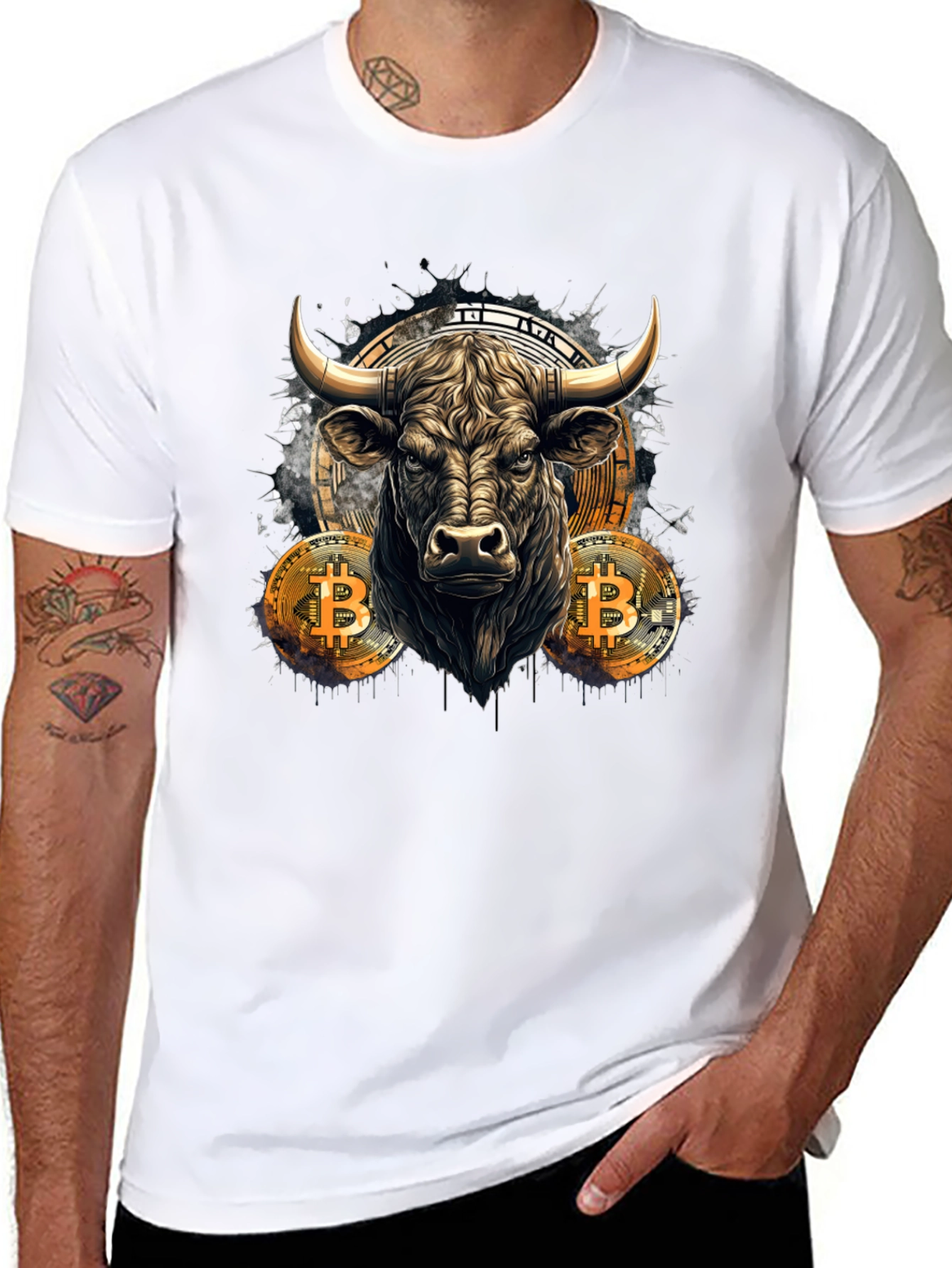 Bitcoin Bull T-Shirt - Crypto Currency Trader Tee