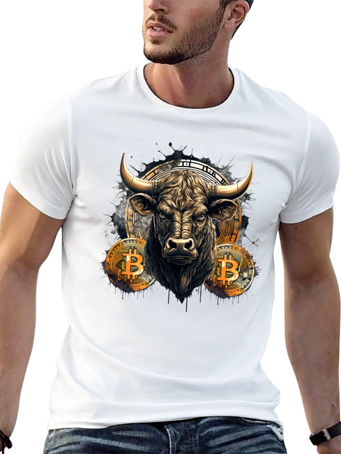 Bitcoin Bull T-Shirt - Crypto Currency Trader Tee