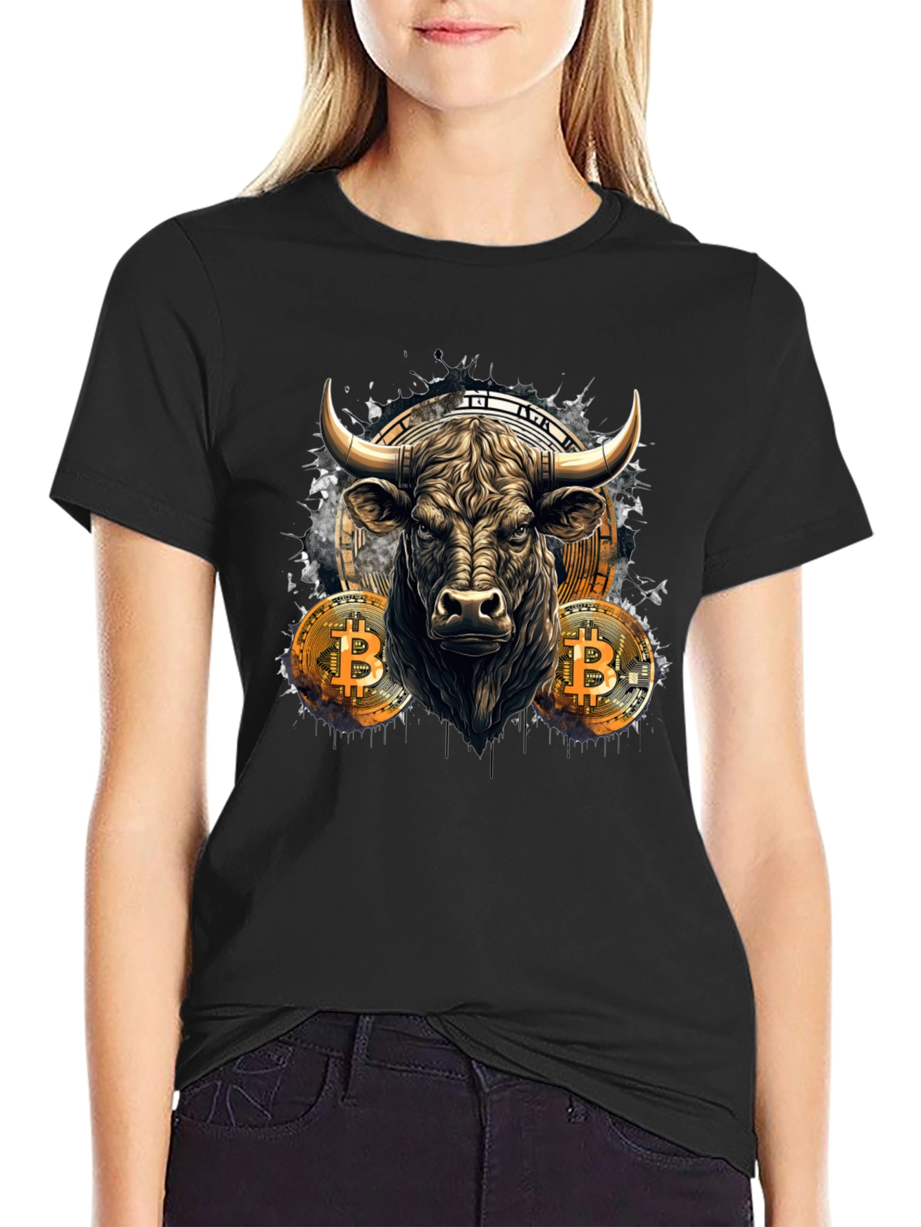 Bitcoin Bull T-Shirt - Crypto Currency Trader Tee