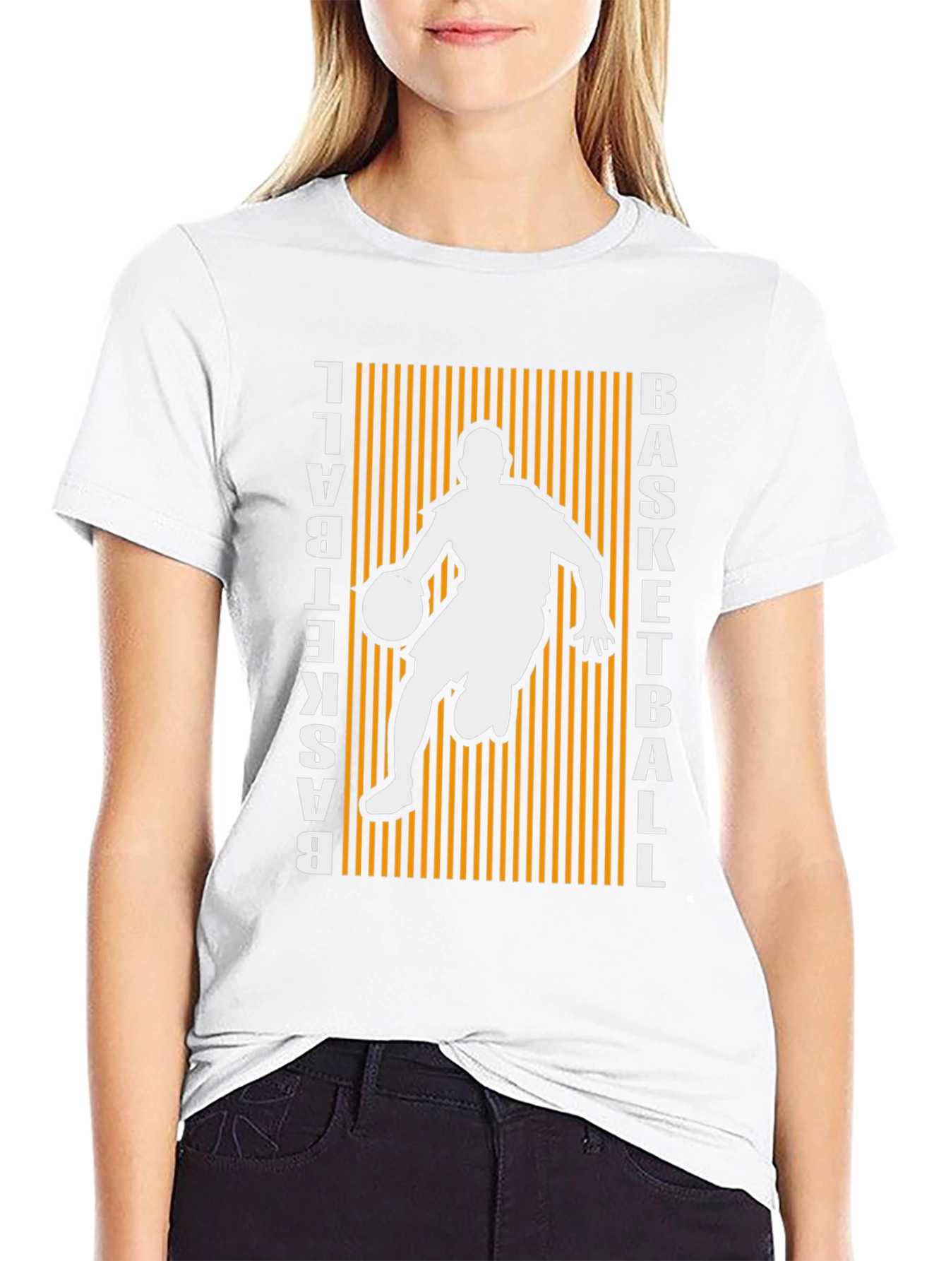 Basketball Graphic Print Tee - Stylish Sports Shirt
