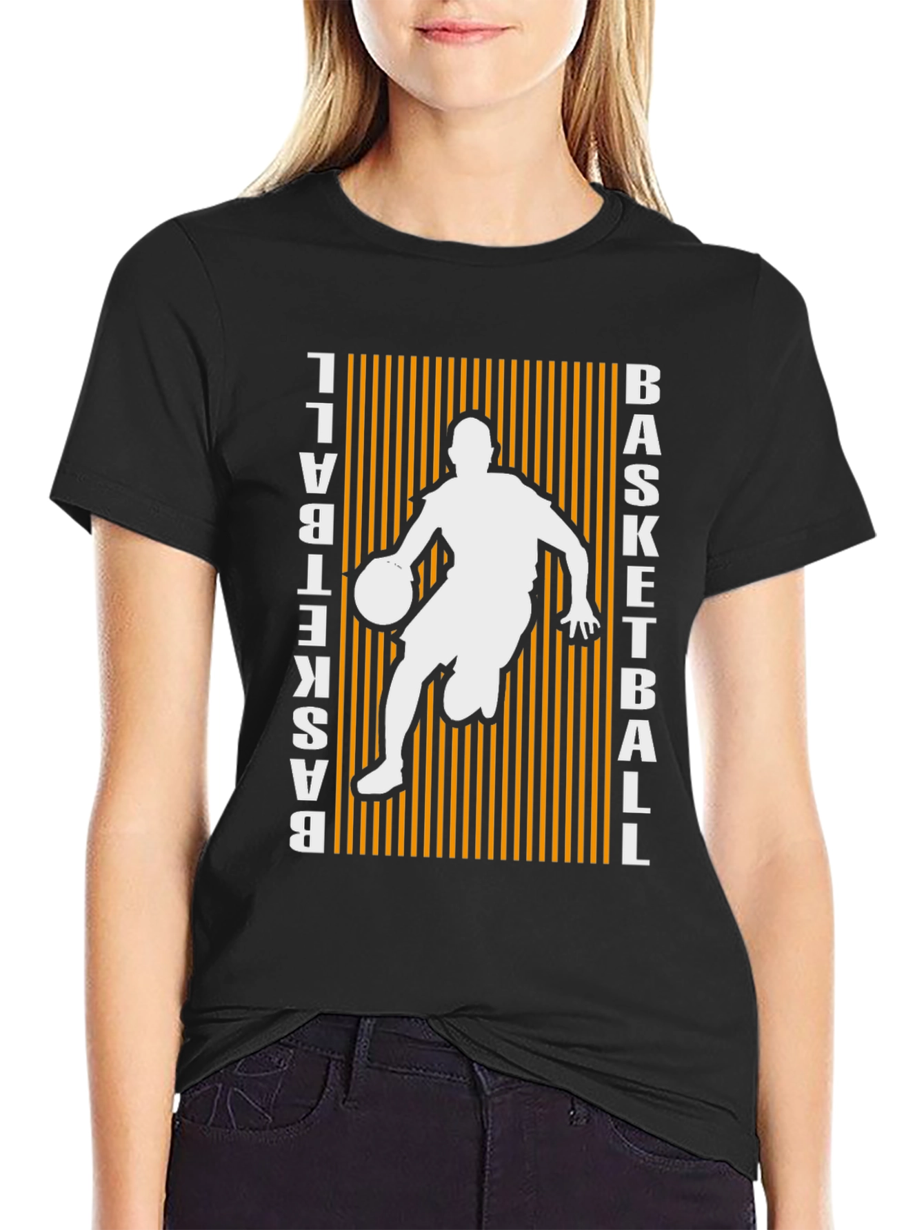 Basketball Graphic Print Tee - Stylish Sports Shirt