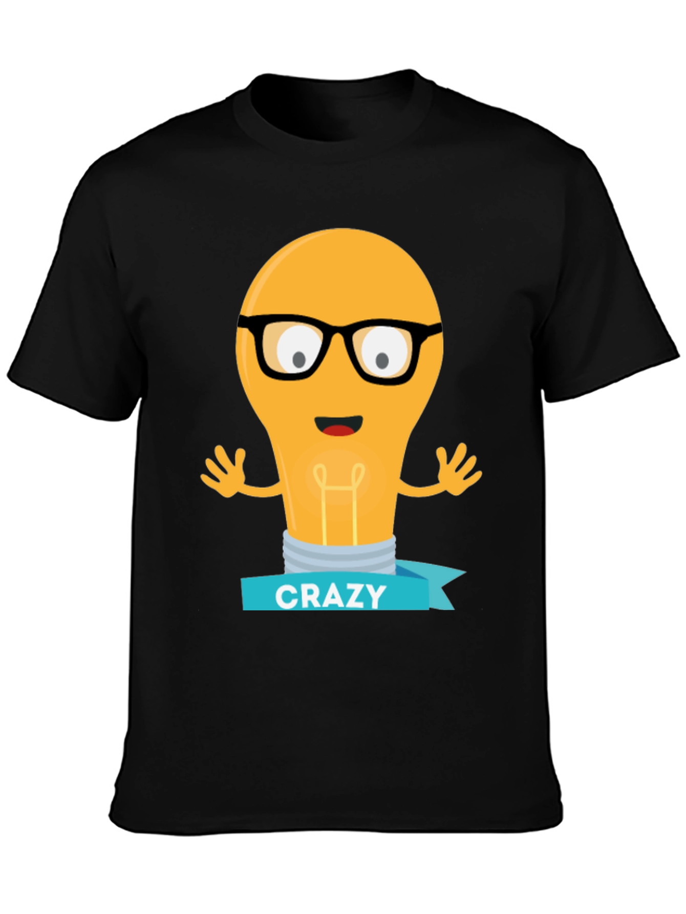 Crazy Lightbulb T-Shirt - Geeky Fun Tee