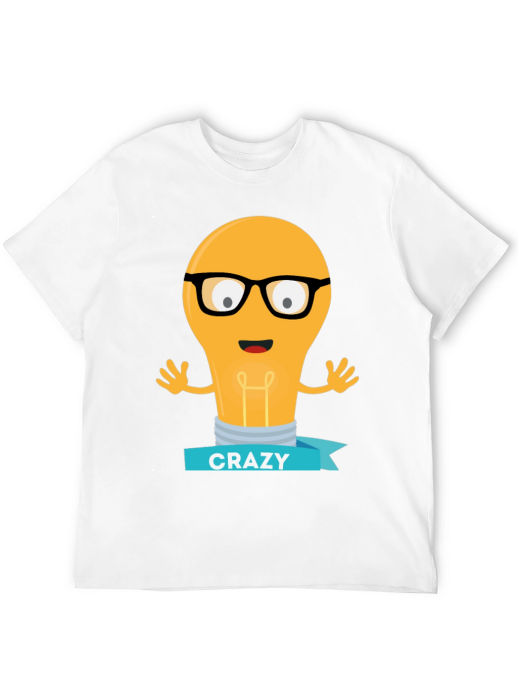 Crazy Lightbulb T-Shirt - Geeky Fun Tee