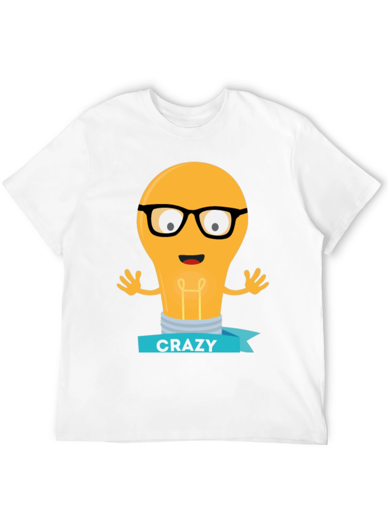 Crazy Lightbulb T-Shirt - Geeky Fun Tee