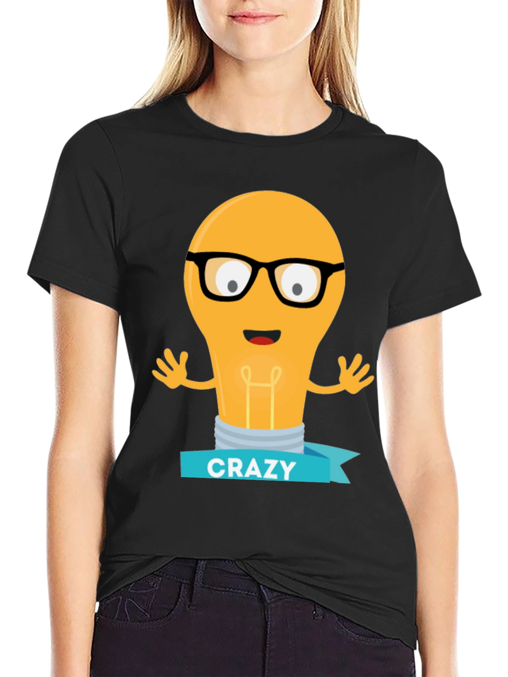 Crazy Lightbulb T-Shirt - Geeky Fun Tee