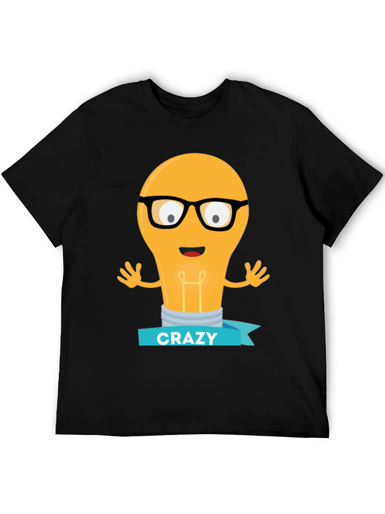Crazy Lightbulb T-Shirt - Geeky Fun Tee