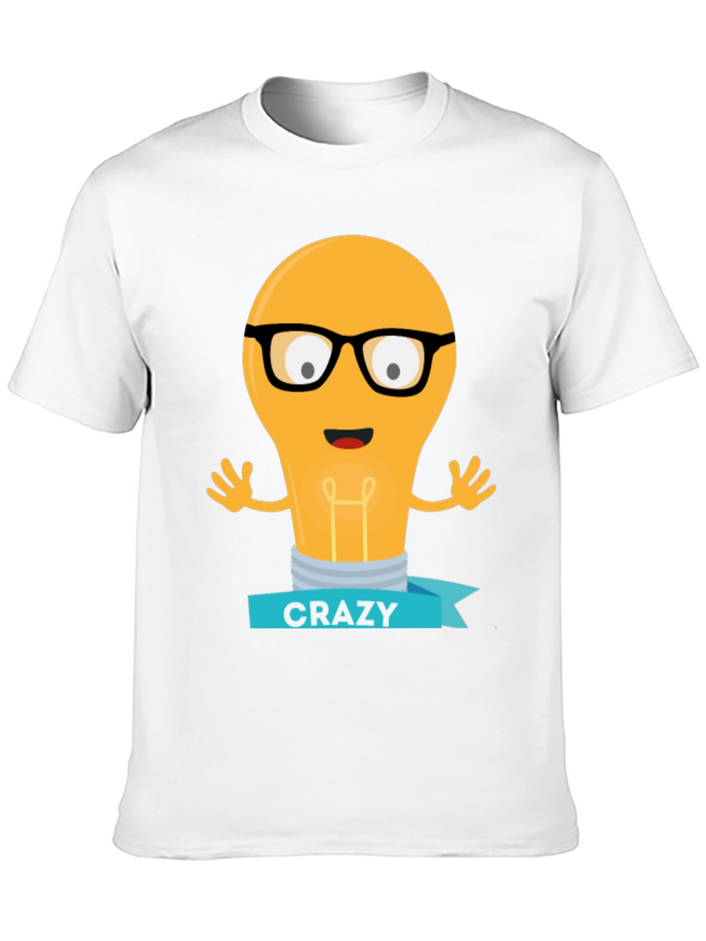 Crazy Lightbulb T-Shirt - Geeky Fun Tee