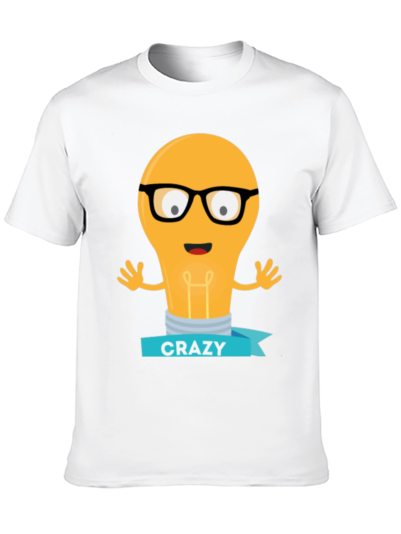 Crazy Lightbulb T-Shirt - Geeky Fun Tee