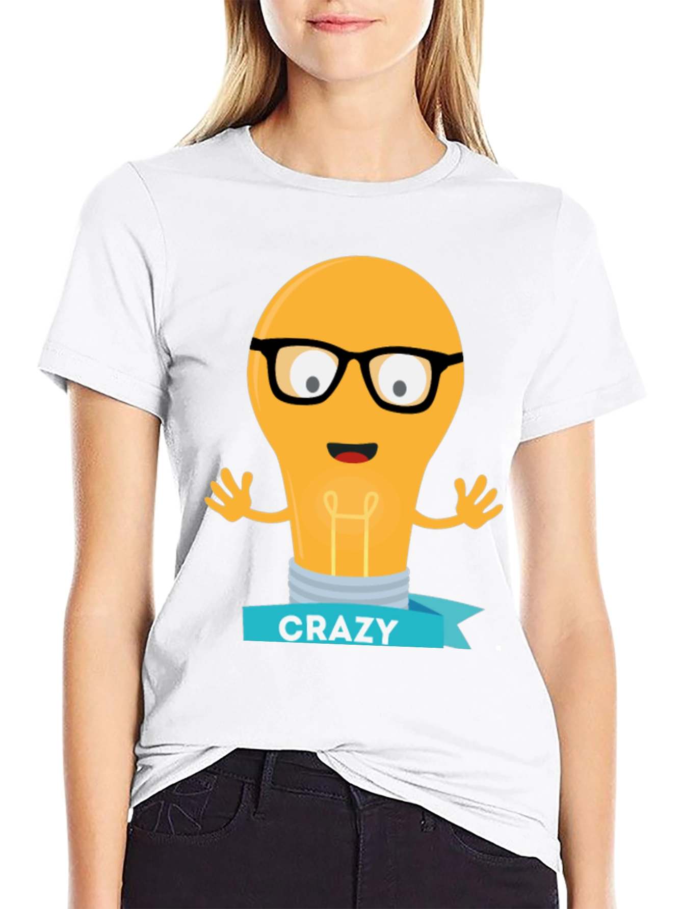 Crazy Lightbulb T-Shirt - Geeky Fun Tee