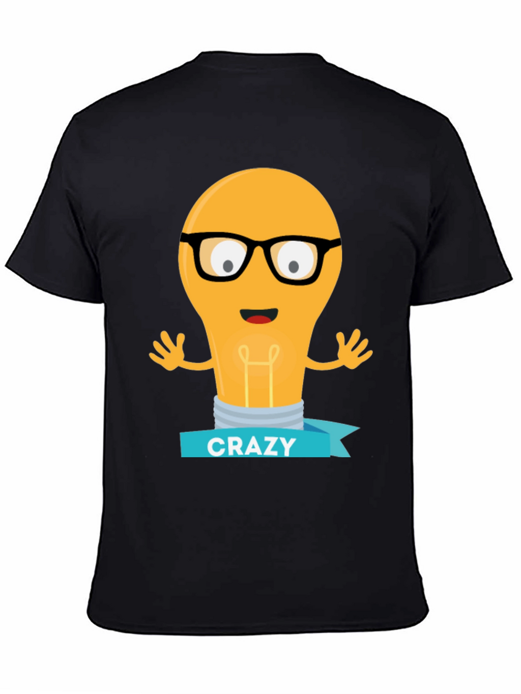 Crazy Lightbulb T-Shirt - Geeky Fun Tee