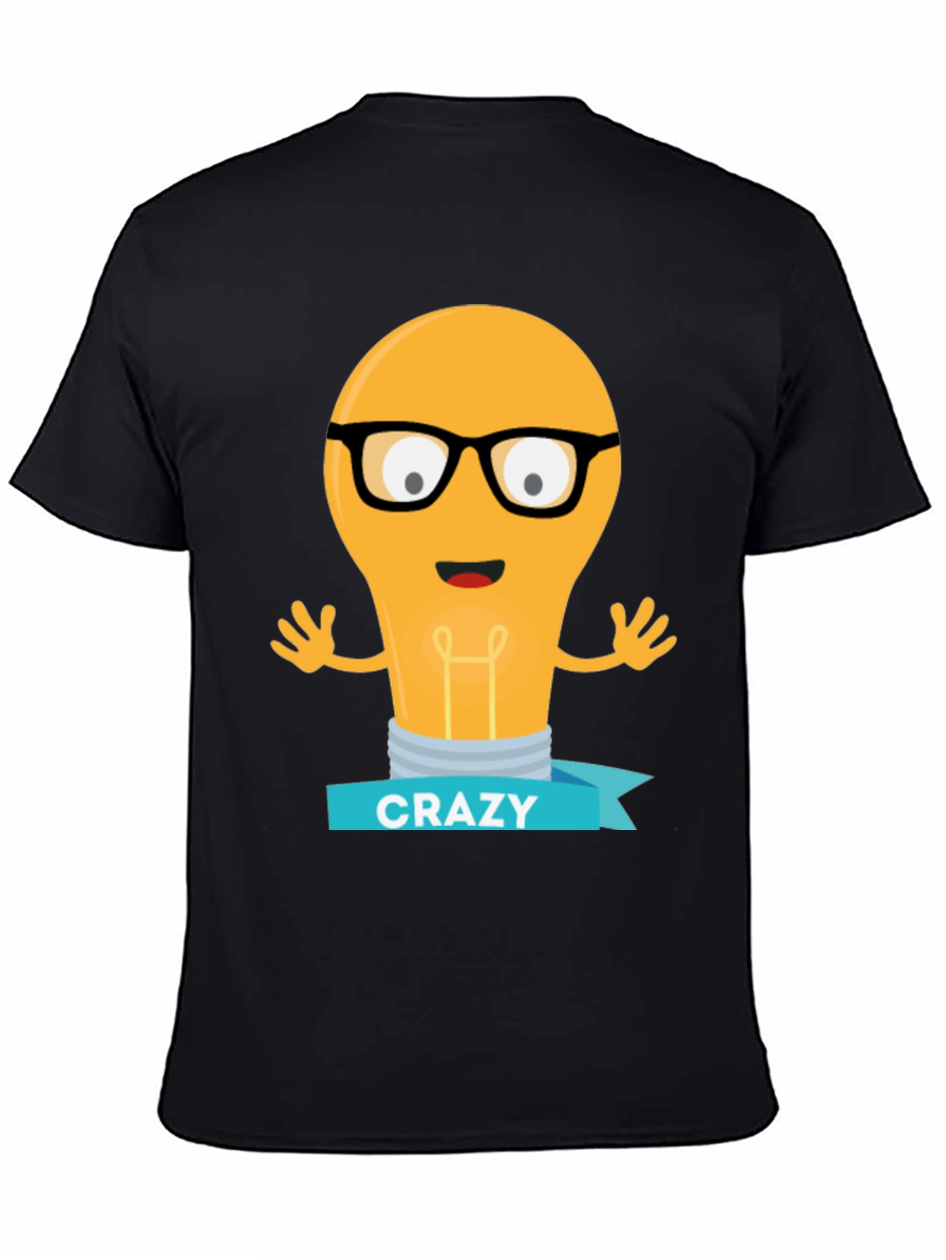 Crazy Lightbulb T-Shirt - Geeky Fun Tee