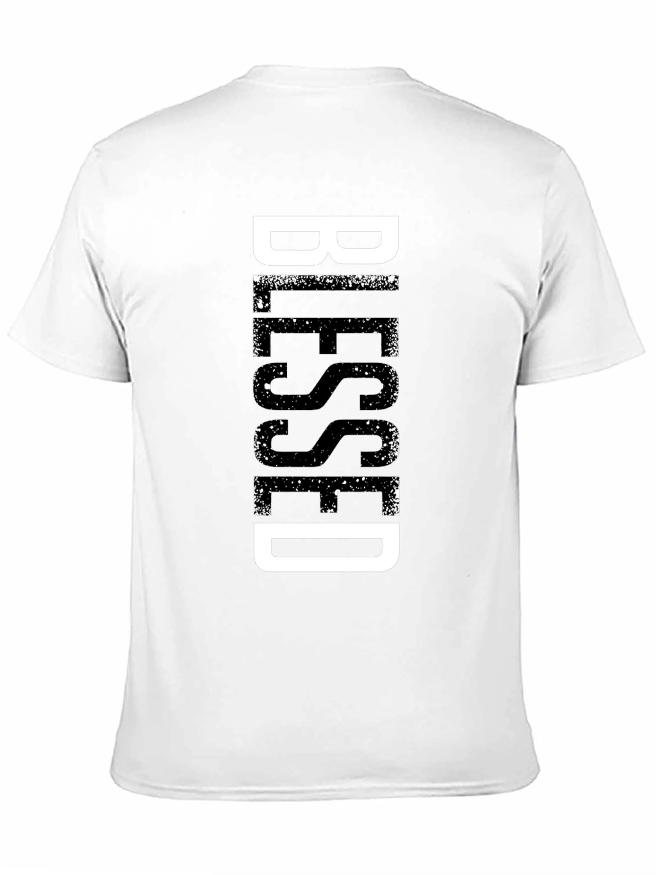 Blessed Graphic Print Black T-Shirt