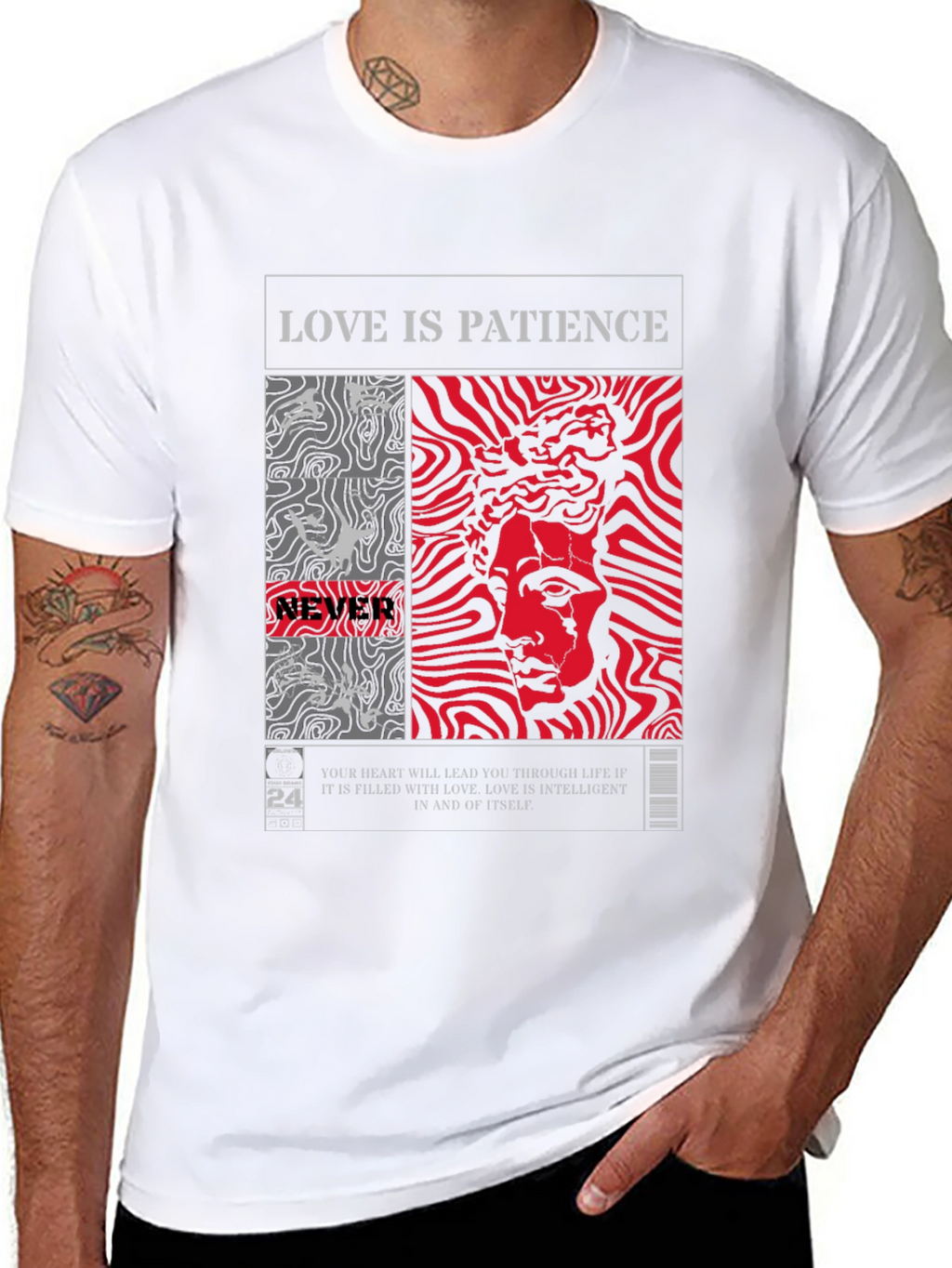 Love is Patience Graphic Tee - Black