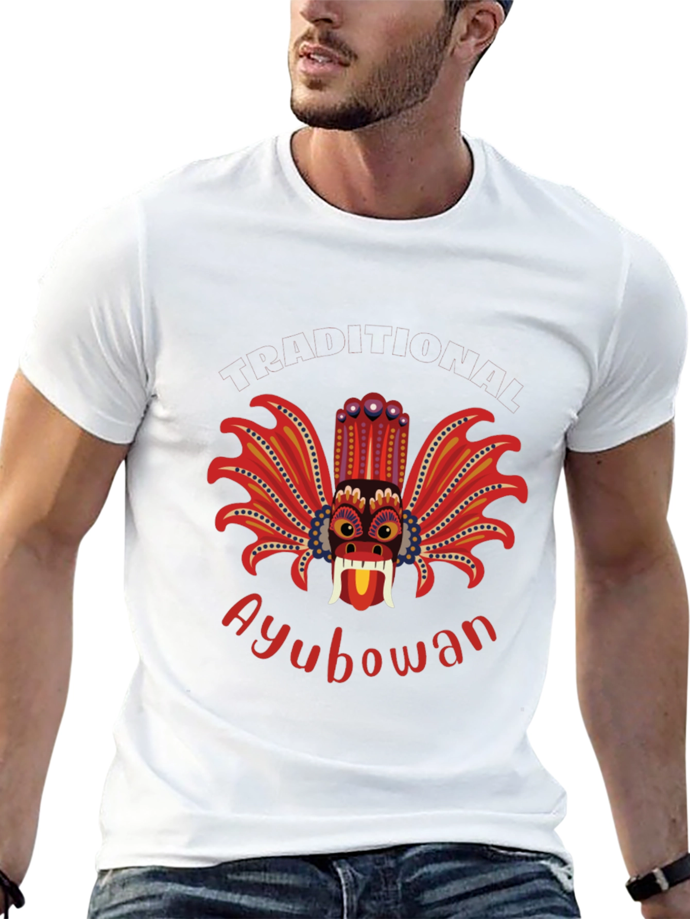 Ayubowan Devil Mask Graphic T-Shirt