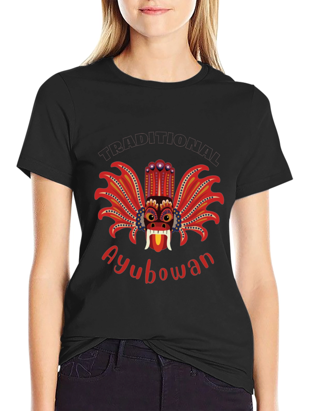 Ayubowan Devil Mask Graphic T-Shirt