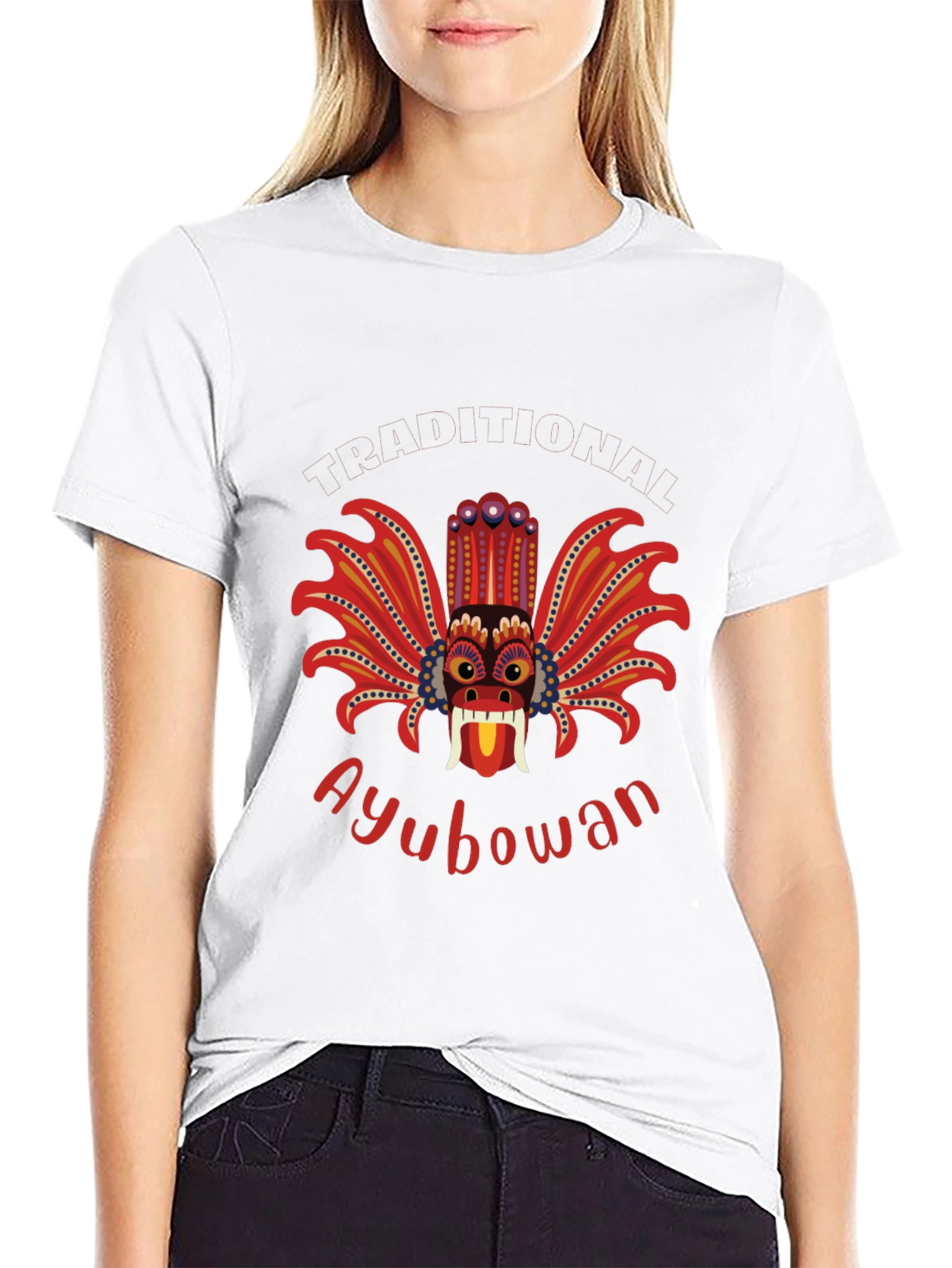Ayubowan Devil Mask Graphic T-Shirt