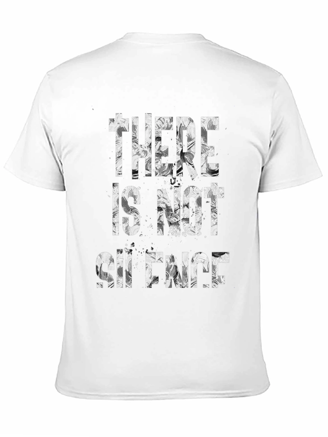 There Is Not Silence Graphic Tee - Black
