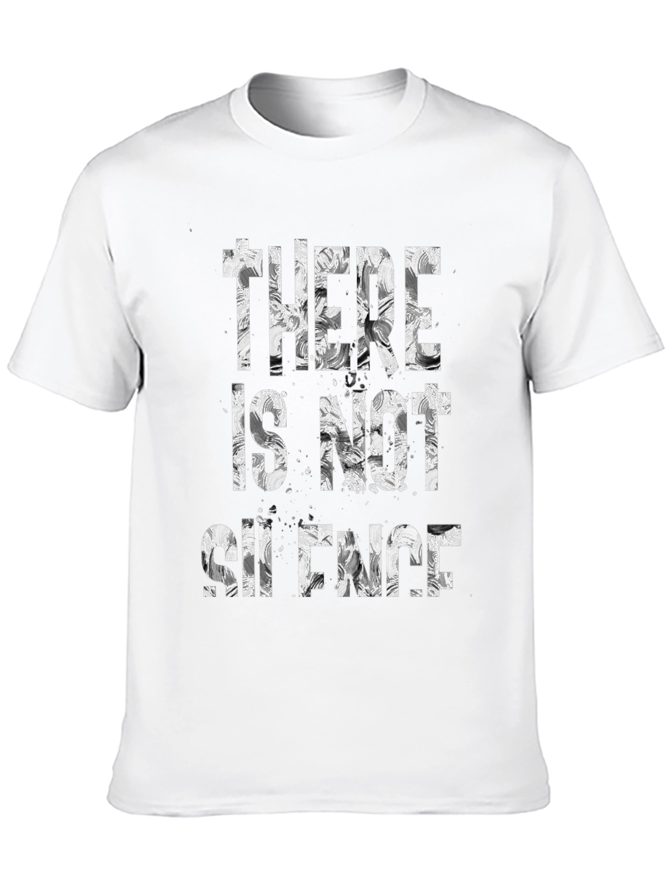 There Is Not Silence Graphic Tee - Black