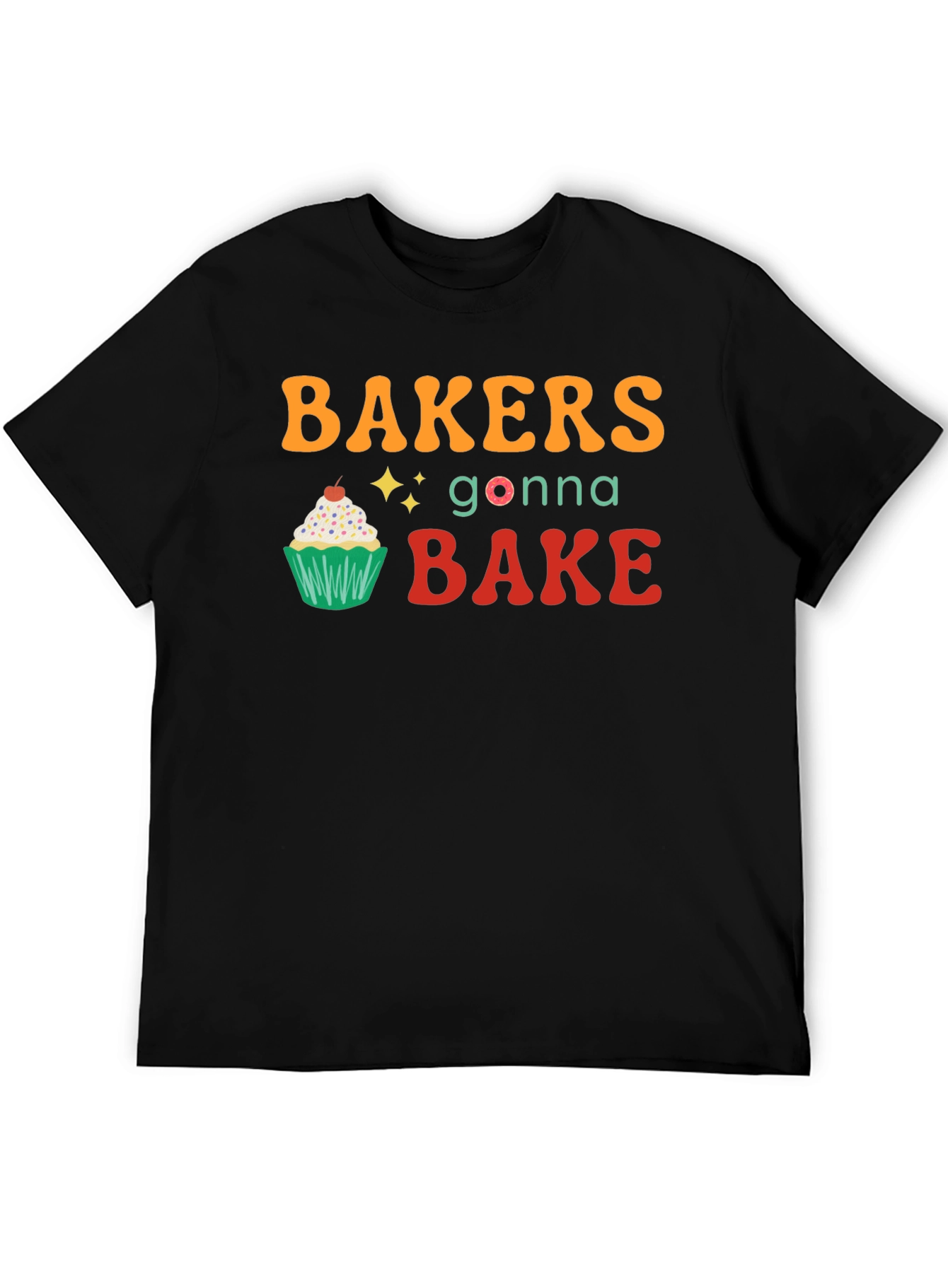 Bakers Gonna Bake Black Graphic Tee