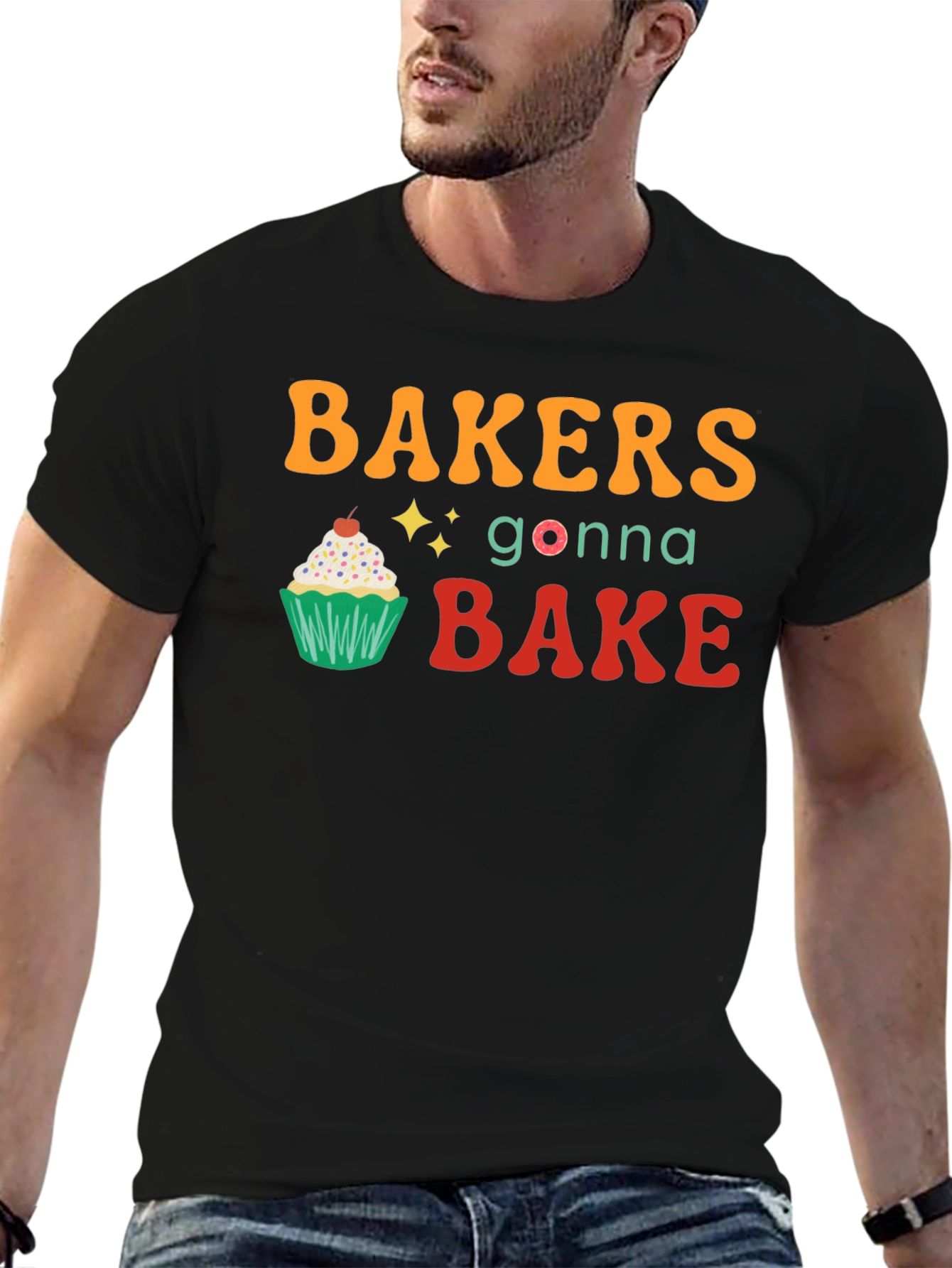 Bakers Gonna Bake Black Graphic Tee