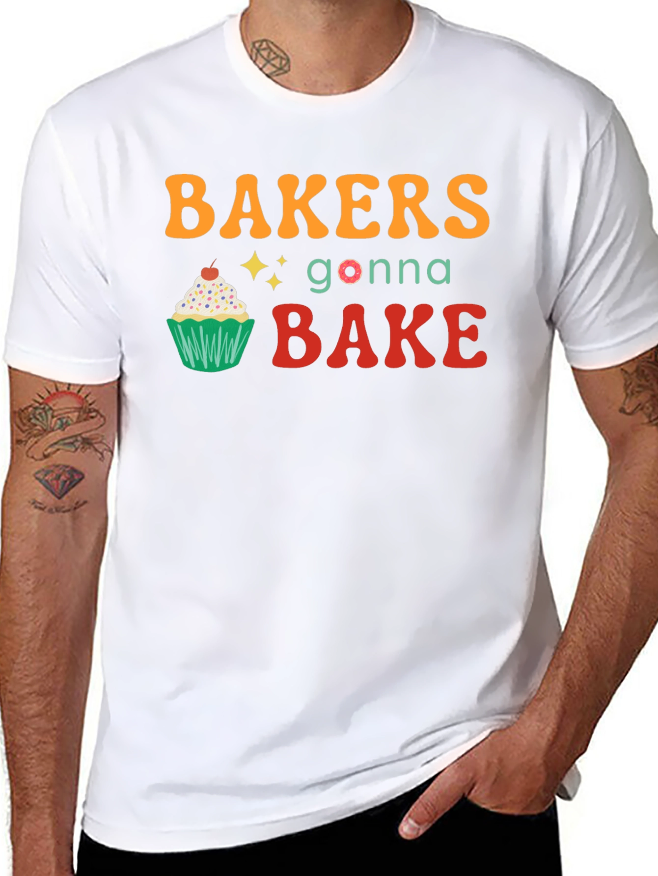 Bakers Gonna Bake Black Graphic Tee