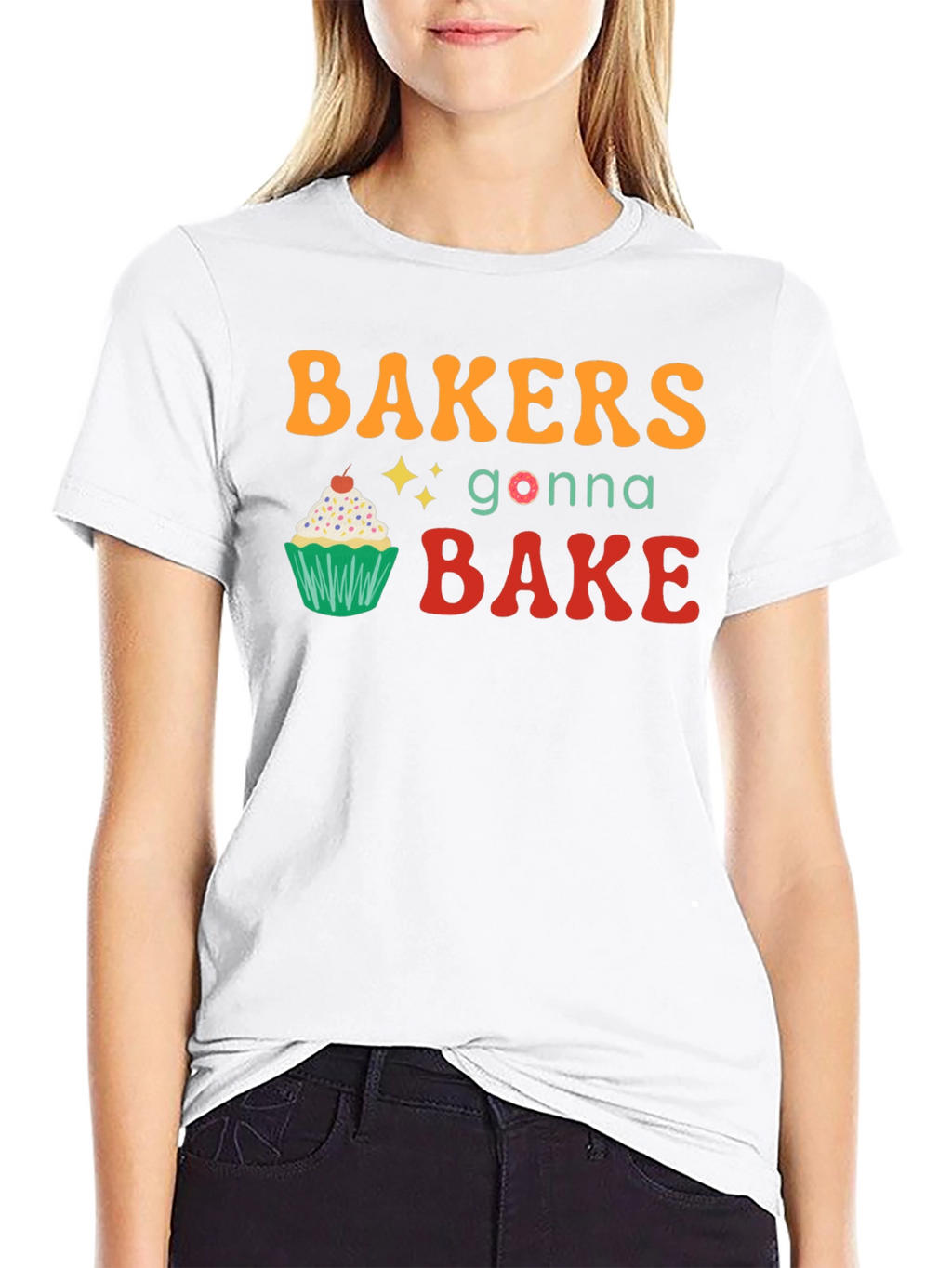 Bakers Gonna Bake Black Graphic Tee