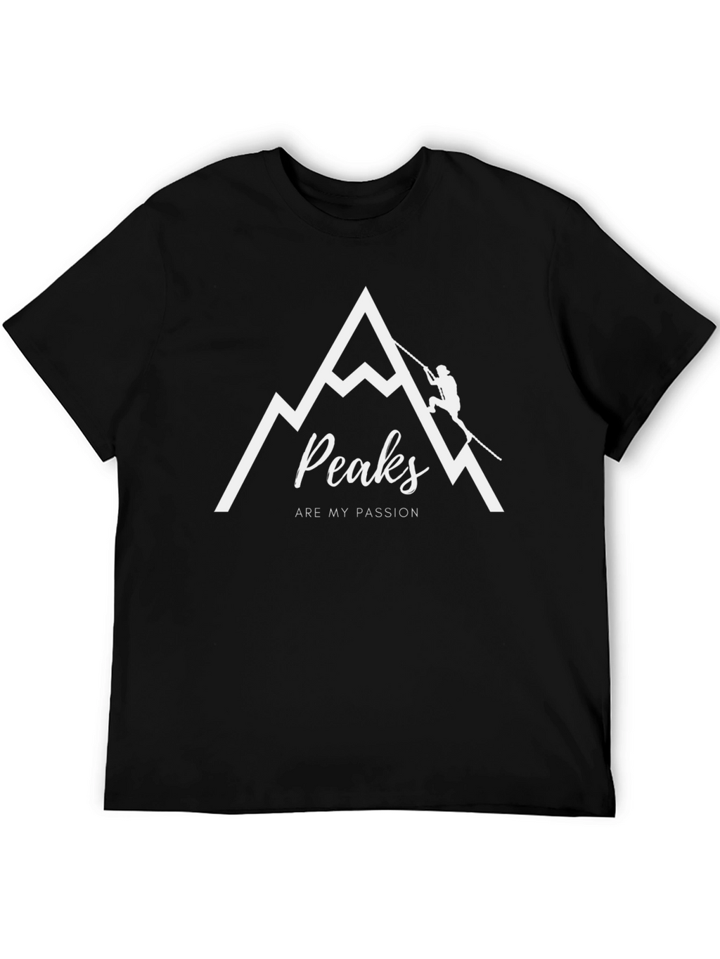 Peaks Are My Passion Black Graphic Tee