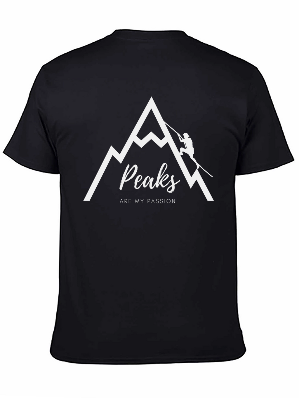 Peaks Are My Passion Black Graphic Tee