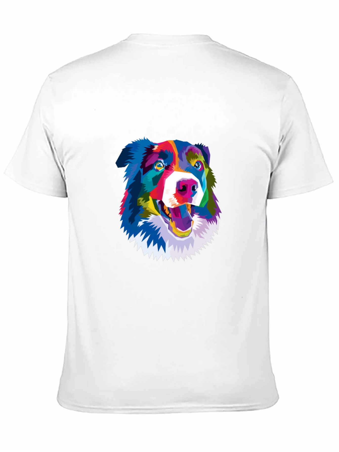 Colorful Dog Graphic Tee - Stylish Comfort