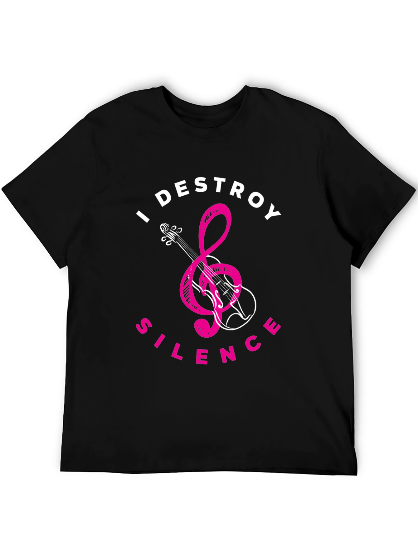 I Destroy Silence Black Graphic Tee