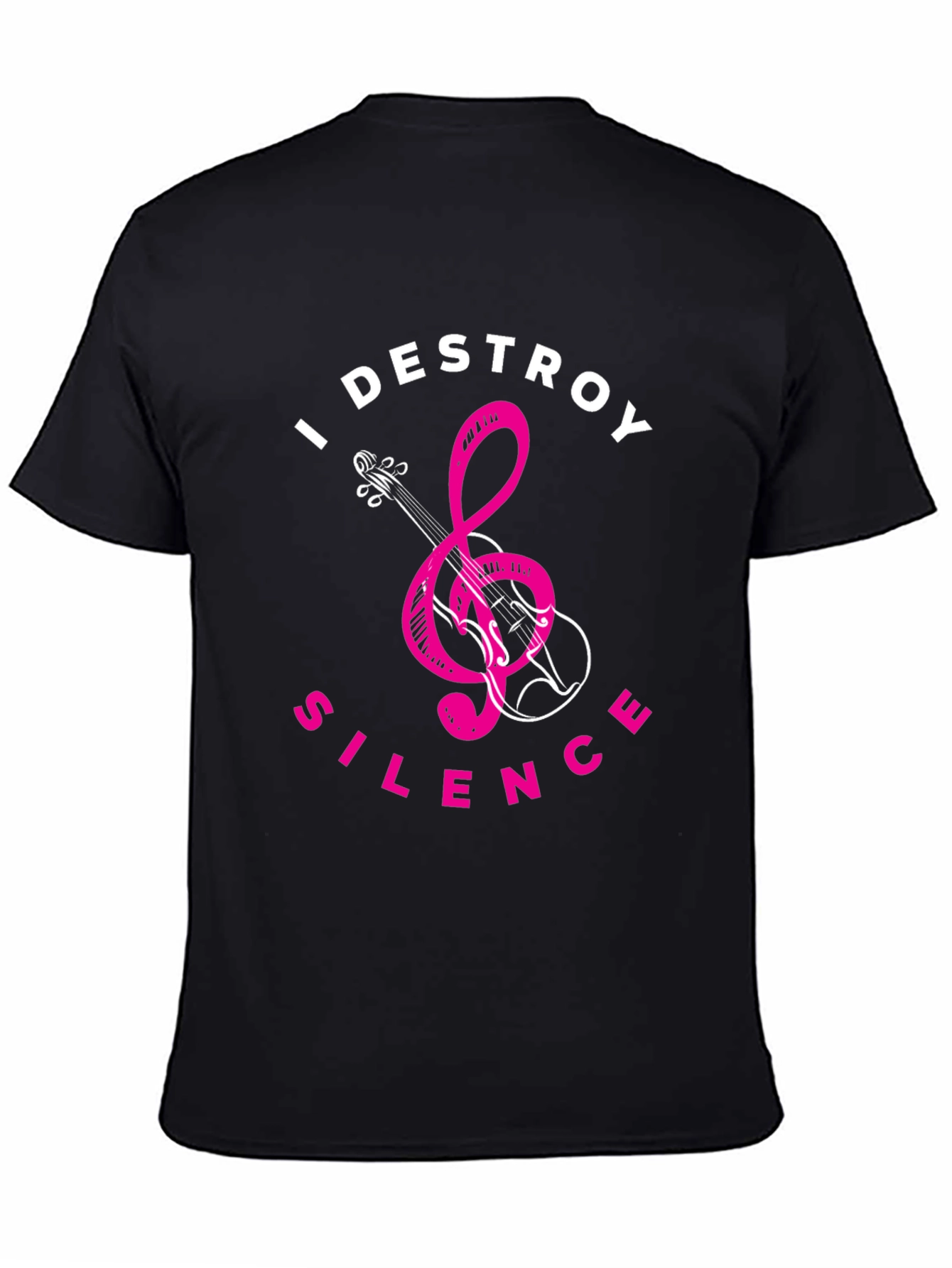 I Destroy Silence Black Graphic Tee