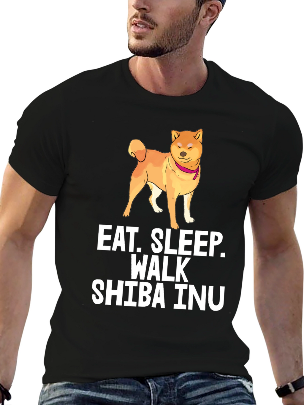 Eat Sleep Walk Shiba Inu T-Shirt