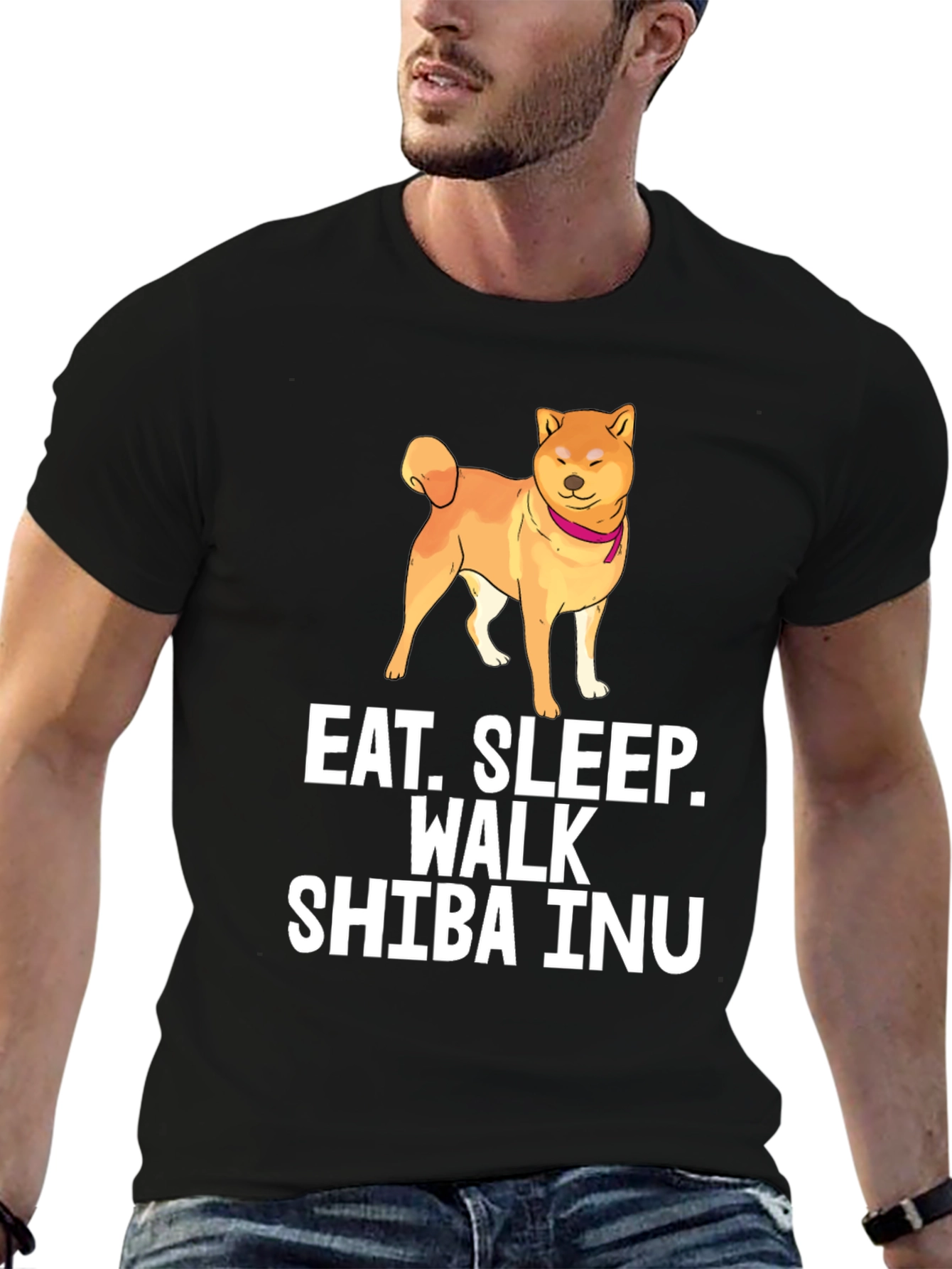 Eat Sleep Walk Shiba Inu T-Shirt