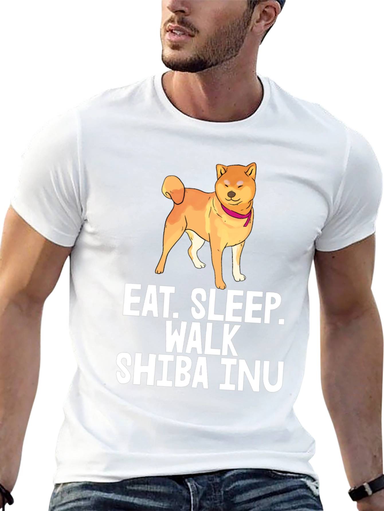 Eat Sleep Walk Shiba Inu T-Shirt