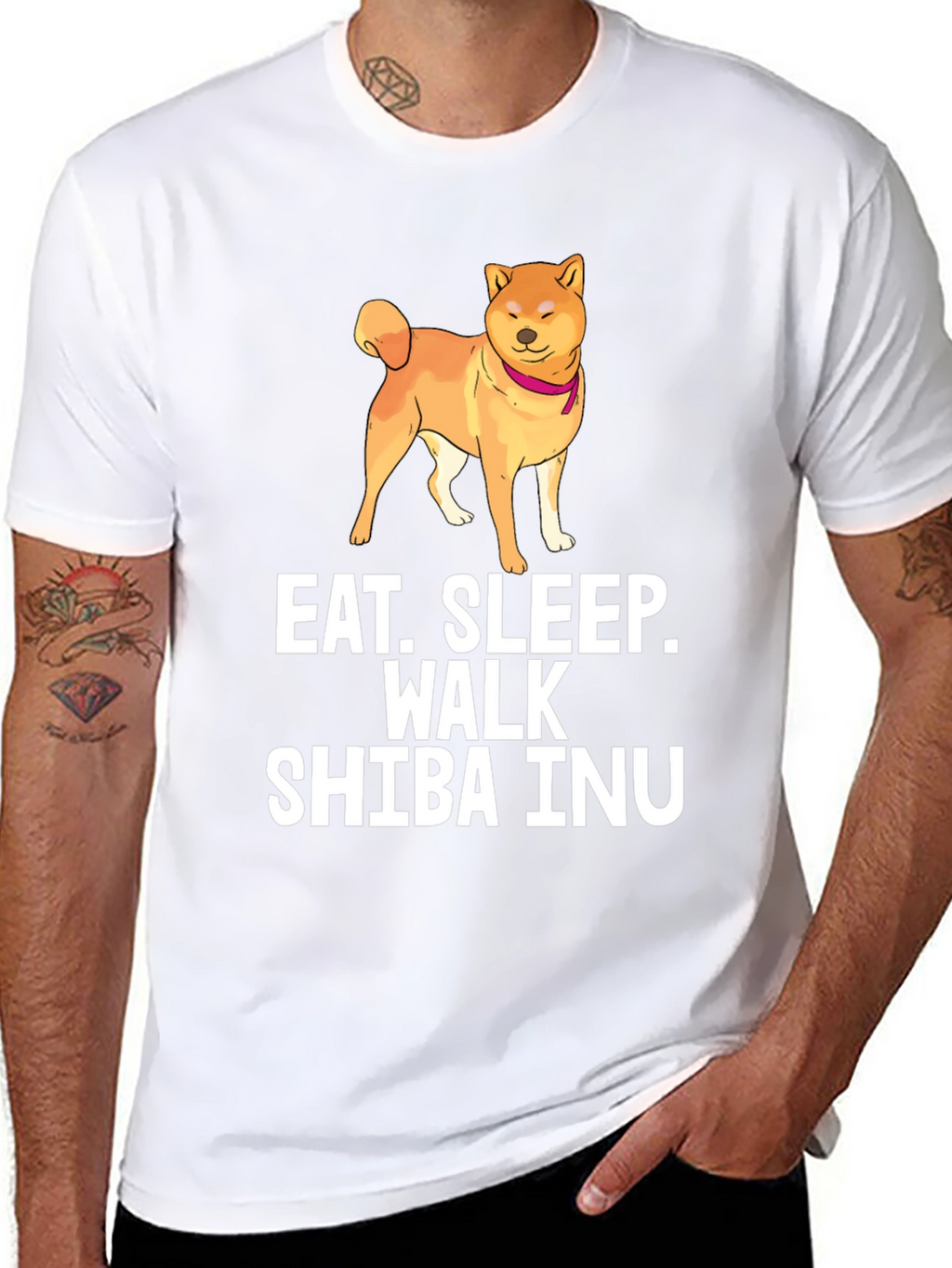 Eat Sleep Walk Shiba Inu T-Shirt
