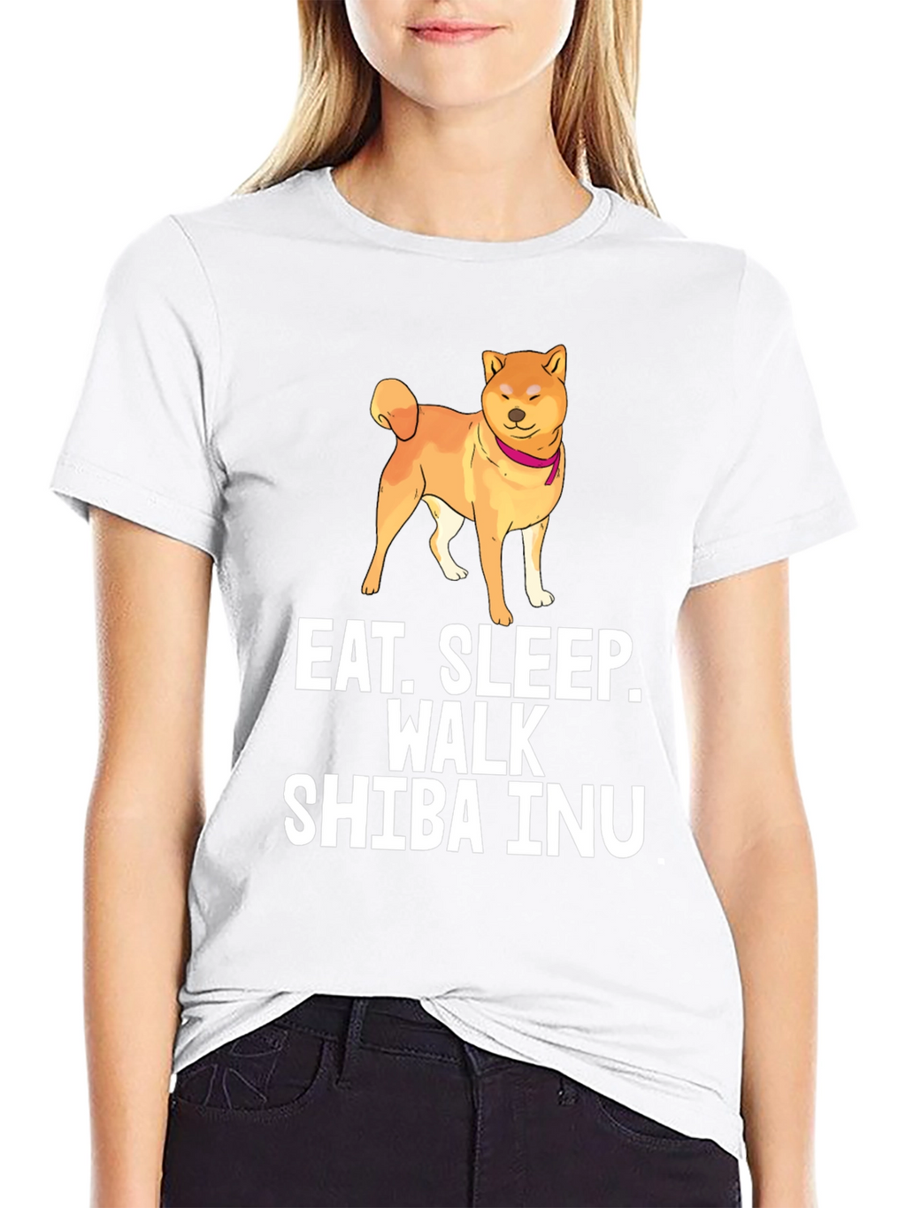 Eat Sleep Walk Shiba Inu T-Shirt