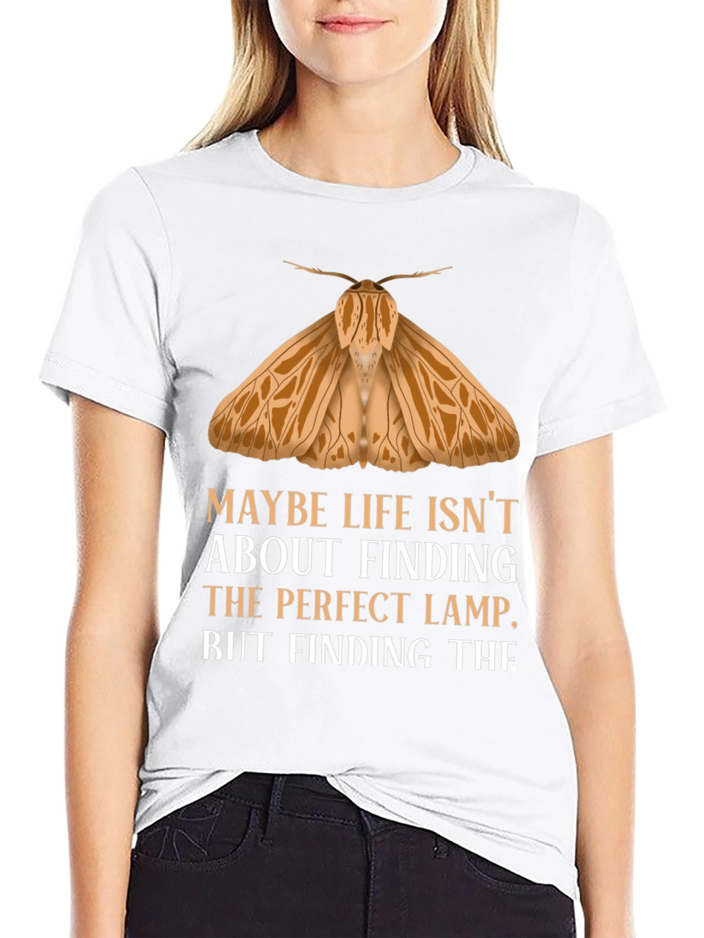Moth Lamp Funny Graphic Tee